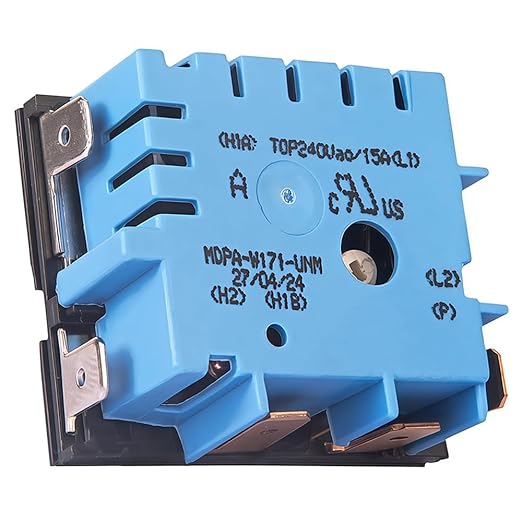 W10434452 Dual Infinite Stove Control Switch – Replaces WPW10434452, 2118918, AP6021365, PS11754687, EAP11754687 – Compatible with Whirlpool, Maytag, Amana, KitchenAid Electric Ranges