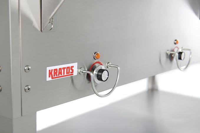 Kratos Commercial Mobile Electric Steam Table/Hot Food Table, 4 Wells, Stainless Steel, NSF 120V (28W-198)