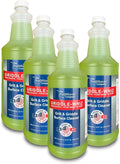 Griddle-Whiz Grill & Griddle Cleaner (4-Pack) | Removes Grease, Food Residue, Burnt On Organics | High Heat Flat Top Grill Cleaner, Food Contact Surface | Non-Caustic Formula by FryOilSaver (32oz)