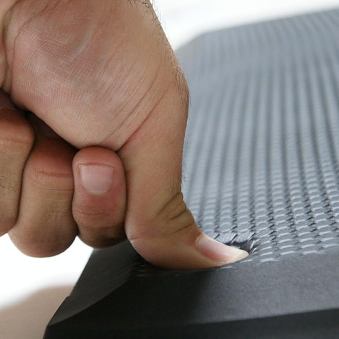 Rubber-Cal Soft Cloud Anti-Fatigue Matting - 3/4" Thick x 2ft x 3ft - Black Comfort Mats