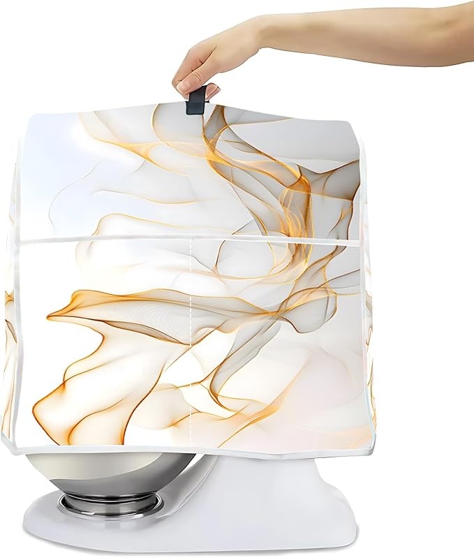 Mixer Dust Cover for 6-8 Qt Stand Mixer, Cloth Cover with 2 Storage Pockets for Stand Mixer Protective Covers Large for 6-8 Quart Mixer