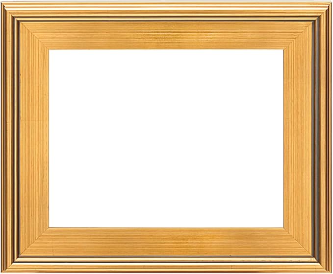 Creative Mark Plein Air Style Frame, Hand Leafed Gold, 11x14-2.75" Wide Moulding with 1/2" Rabbet Depth, Open Back W/O Glazing, Museum Quality, For Art Panels, Stretched Canvas, Pictures & More