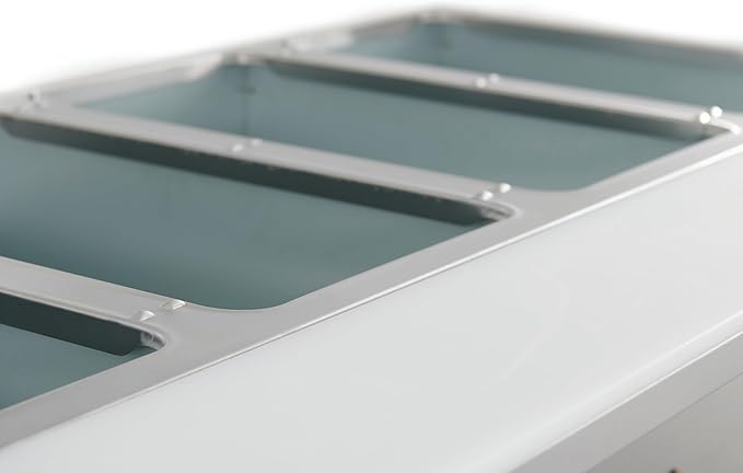 Kratos Commercial Mobile Electric Steam Table/Hot Food Table, 4 Wells, Stainless Steel, NSF 120V (28W-198)