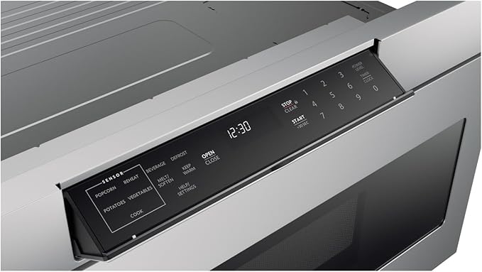 SHARP SMD3070ASY Microwave Drawer Oven, 30-inch, 1.2 Cubic Feet, 950 Watt, Concealed Angled Touch Control Panel with Digital LCD Display, Stainless Steel