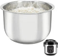 Rice Cooker Replacement Pot, Compatible with AROMA-ARC-954SBD and ARC-914SBD 4-Cup, 304 Stainless Steel for Everyday Home Cooking, Durable Easy-Clean Design