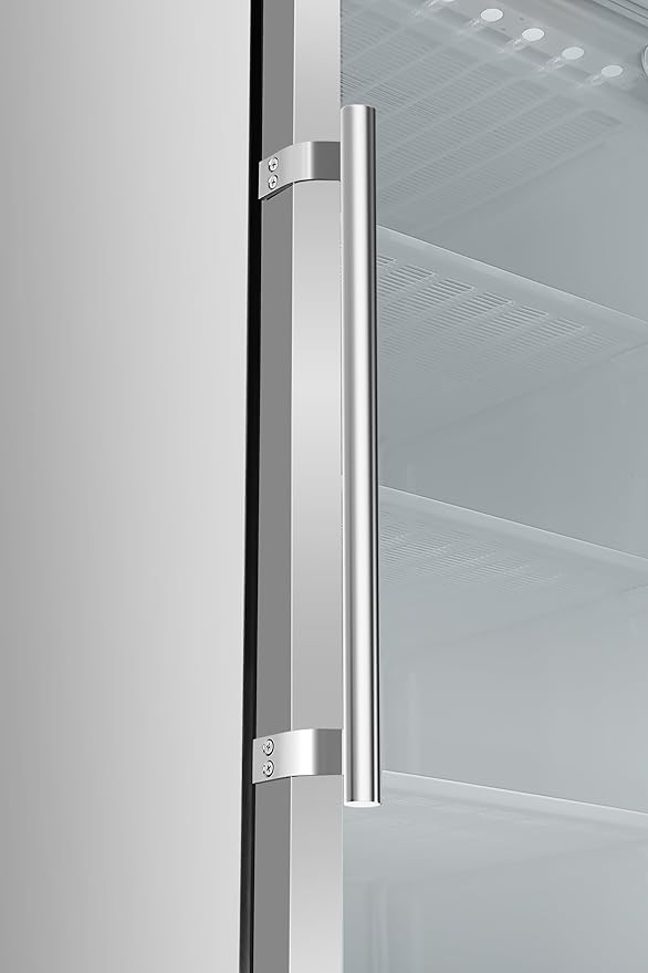 KoolMore 12 Cu. ft. Commercial Freezer with Glass Door in Stainless Steel - Manual Defrost (KM-MFD-12GSG)