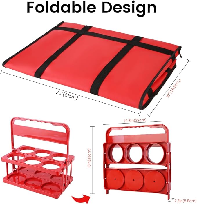 Bodaon Insulated Bag-Pizza Bags for Delivery & Plastic Portable Drink Carrier，20"x 20"x 14"Doordash Warmer/Hot Food BCarrier Box，Termicas/Warming/Heat Carrying out Insulation Large Bag, Keeping Cooler