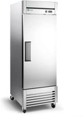 Commercial Freezer Upright Single Door 27" Stainless Steel Reach In Frost Free Upright Freezers 20 cu ft Garage Ready Restaurant Kitchen Industrial Freezer Commercial Stand Up Freezers Standing
