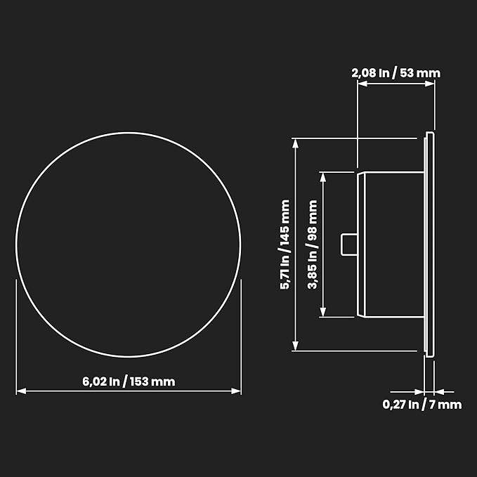 Repa Market 4" Inch Round Plastic Air Vent Diffuser – HVAC Duct Air Intake and Exhaust Circular Vent Cover - Adjustable Vent for Home - Wall Airflow Diffuser - Round Ceiling Diffuser - AC Vent