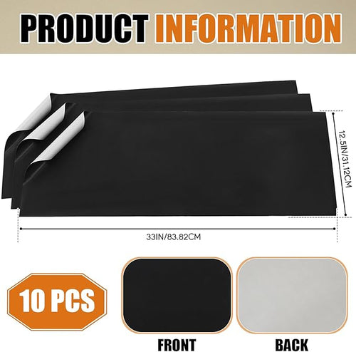 10 Pcs 33 x 12.25 Inch PTFE Release Sheets Non Stick Toaster Release Sheet PTFE Liner Compatible with Antunes Roundup VCT 25, 50, 1000, 2000 Series Toaster Replaces 7001167, 7000250 for Bread