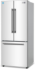 BLACK+DECKER 16 Cu. Ft. French Door Refrigerator with Built-in Ice Maker, Full Size Refrigerator with Bottom Mount Freezer Drawer, ENERGY STAR certified, White