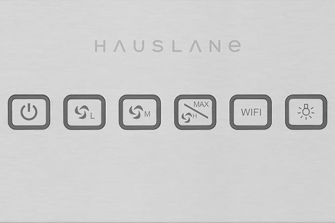 Hauslane Range Hood Insert 36 Inch, Hood Vent for Kitchen| HauSMART™ App & Voice Control |4-Speed Fan, LED GU10 Lights | Dishwasher-Safe Baffle Filters, Stainless Steel Ducted|Ductless Range Hood