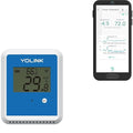 YoLink X3 Outdoor Temperature and Humidity Sensor with Data Logger, Thermometer, 1/4 Mile Range, 5+ Years Battery Life, Emails, Text, App Alerts, Alexa, IFTTT. Hub Required!