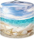 Pressure Cooker Cover for 6 Quart Air Fryer Accessories, Stain Resistant Washable Electric Appliance Cover with Pockets for Coastal Decor, Beach Starfish Conch