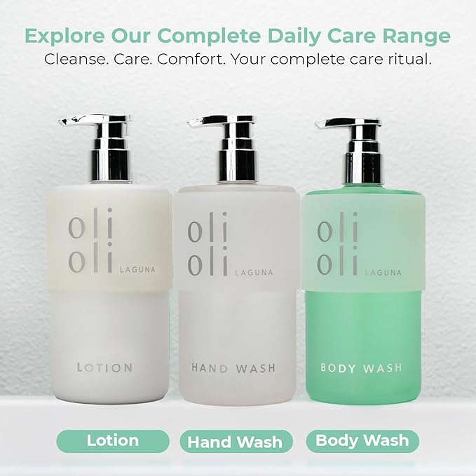 OLIOLI Botanical Hand Wash 15.2oz | Gentle, pH-Balanced Liquid Hand Soap with Aloe | Hydrating Cleanser for Soft, Refreshed Skin | Coastal-Inspired Luxury Hand Wash for Daily Use