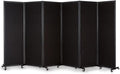 Room Partition,Office Divider,Portable Commercial Screen Dividers,Privacy Partition Separator,Classroom School Dividers, 12'7"L* 6'7"H,6 Panel,Black