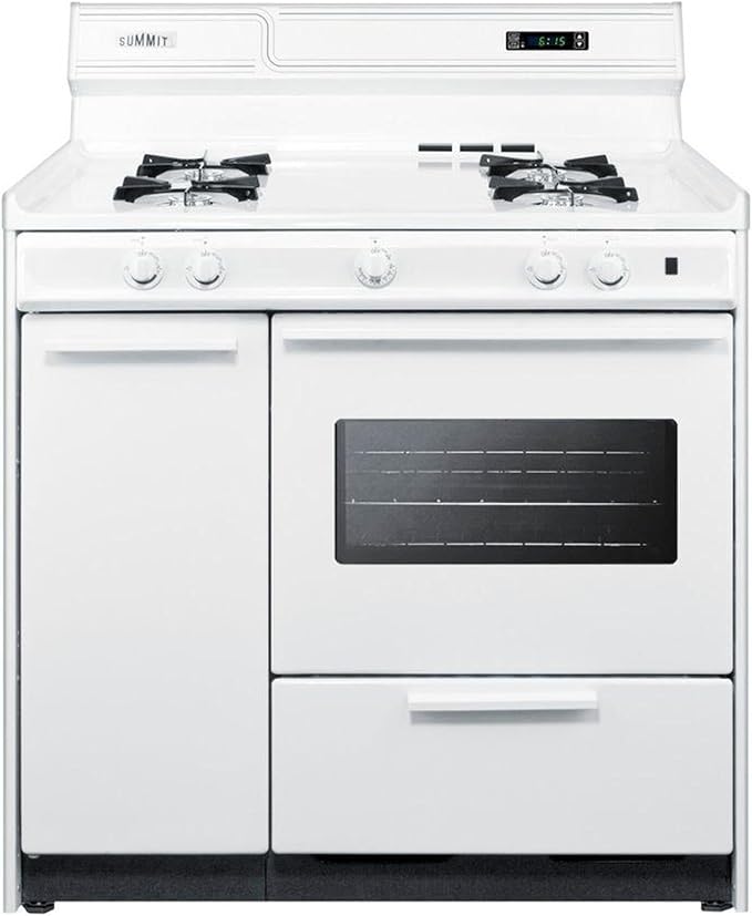 Summit WNM4307KW Kitchen Cooking Range, White
