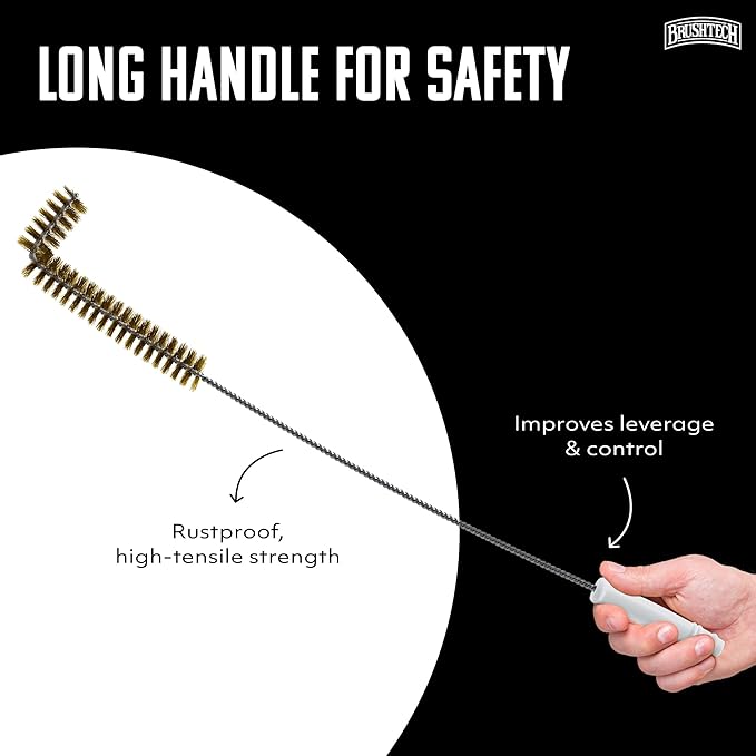 Brushtech B53C High Temperature Brush for Cleaning Fryer Coils