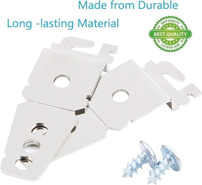 Reyhoar 2 Pack 8269145 Undercounter Dishwasher Upper Mounting Bracket Replacement with Screws Compatible with Whirlpool & KitchenAid Dishwashers, Replaces WP8269145 AP3039168 PS393134