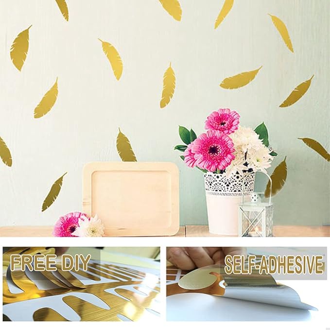 Hopepak Gold Contact Paper Peel and Stick Metallic Self Adhesive Removable Wallpaper Waterproof Vinyl Roll for Furniture Shelf Liner Kitchen Appliances DIY Decor 17.3''x118''