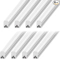 8 Pack T5 LED Shop Light, 3FT, 15W, 5000K 1800LM, Linkable Utility Fixture for Under Cabinet, Kitchen, Garage, Basement, Workshop Lighting, Easy Installation, Plug & Play