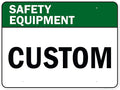 Custom Safety Equipment Sign, Ansi Sign, Osha Compliant, 36x48 Inches, Rust Free DiBound, Fade Resistant, Made in USA by My Sign Center
