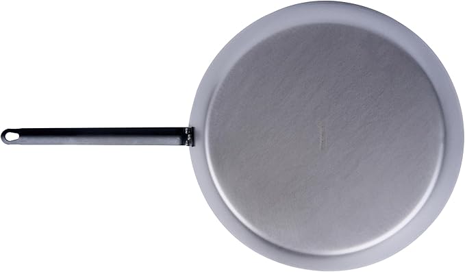 Restaurantware Met Lux 16 Inch Fry Pans, 6 No-Stick Frying Pans - Induction-Ready, Triple-Riveted, Silver Carbon Steel Cooking Skillets, Durable, For Searing, Sauteing, And Browning Food