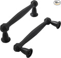 khtumeware 10 Pack 3 Inch(76mm) Black Cabinet Pulls Black Kitchen Matte Black Cabinet Handles Kitchen Cabinet Hardware for Cupboard Drawer Handles Dresser Pulls