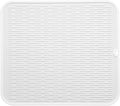 Silicone Dish Drying Mat for Multiple Usage,Easy clean,Eco-friendly,Heat-resistant Silicone Mat for Kitchen Counter or Sink,Refrigerator or Drawer Liner White 2XL 24 inches x 18 inches