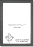 wallsthatspeak 11x12 Slate Gray Picture Frame for Puzzles Posters Photos or Artwork