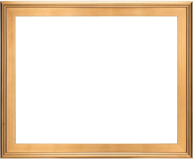 Creative Mark Plein Air Style Frame, Hand Leafed Gold, 24x30-2.75" Wide Moulding with 1/2" Rabbet Depth, Open Back W/O Glazing, Museum Quality, For Art Panels, Stretched Canvas, Pictures & More