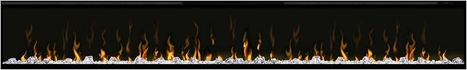 Dimplex IgniteXL 100" Built-in Linear Electric Fireplace (Model: XLF100), 8530/5118 BTU, 240/120 Volt, 2500/1500 Watt, Black