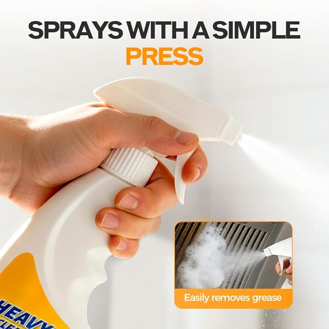 Heavy Oil Multi Purpose Cleaner Stain, Effective Multi-Purpose Cleaner with Kitchen Cleaning Sponges for Household, Oven, Stove, Range Hood, Sink, Heavy Oil Cleane (2PCS)