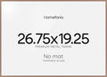 Homeforia 19.25x26.75 Mocha Puzzle Frame, High End Metal 19.25 x 26.75 Picture Frames without Mat, 26.75x19.25 Thin Poster Frame for Wall, 19.25by26.75 Puzzle Frames, Tempered Glass, Wall Kit, Set of 1
