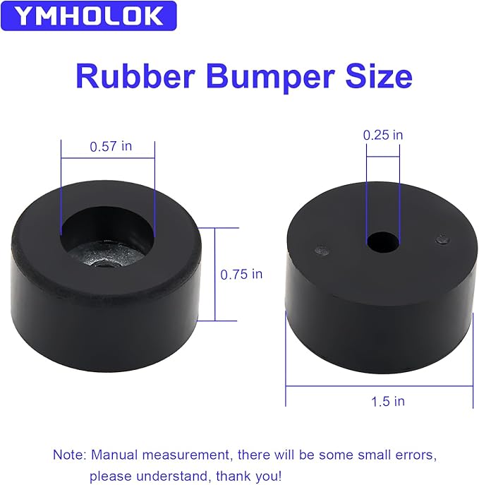 192310GS Rubber Bumper Feet with Stainless Steel Washer Inside Compatible for Coleman Powermate Sanborn 094-0026 E106661 Husky Fini D091007