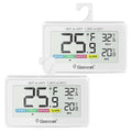 Geevon Digital Refrigerator Thermometer 2 Pack,IP65 Waterproof Fridge and Freeze Thermometer with Magnetic Back Large LCD,Max/Min Record Function for Home,Commercial