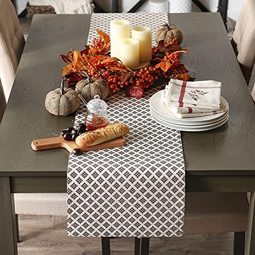 DII Fall Table Decorations Indoor Décor, Thanksgiving, Reversible Table Runner, 14x108, Autumn Leaves