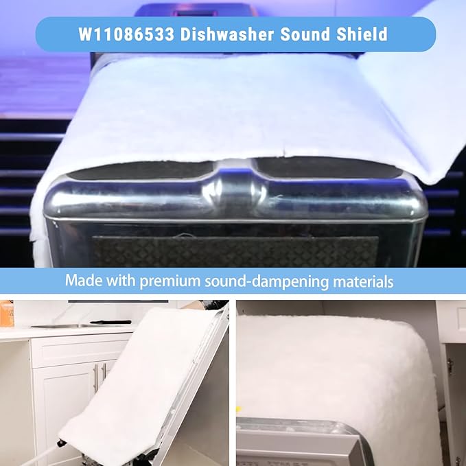 W11086533 dishwasher sound insulation，dishwasher insulation blanket- Fits Whirlpool, Kenmore, Maytag -,insulation pad for dishwasher Replacement for AP6048046