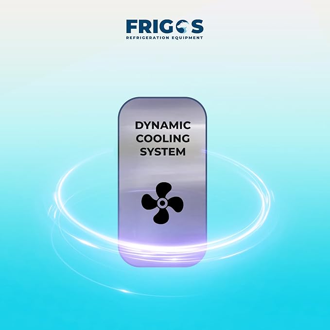 Frigos FG-UCRF-48 48" 2 Door Undercounter Refrigerator Silver - Standing Refrigerator Ideal for Commercial Kitchen - LED Lighting Included Liftgate