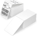 Methdic 1000 Labels Fanfold 4”x 6” Direct Thermal Shipping Labels Self Adhesive，Postage Mailing Labels for Thermal Printer Fangtek Soonmark Zebra Rollo（2 Stacks）