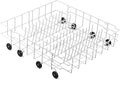Upgraded 808602302 Dishwasher Lower Rack Replacement Parts for Frigidaire Kenmore Dishwasher Lower Dishrack Assembly with 154174501 Wheels 154432602 FDB1050REB0 Dishwasher Bottom Drawer Rack Basket