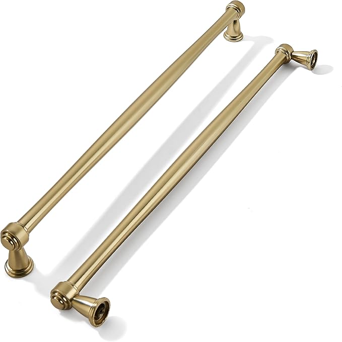 khtumeware 1 Pack Appliance Pull 18 Inch(457mm) Champagne Bronze Cabinet Pulls Champagne Brass Kitchen Cabinet Handles Kitchen Cabinet Hardware for Cupboard Drawer Handles Dresser Pulls