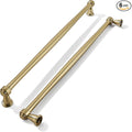 khtumeware 6 Pack 10 Inch(256mm) Brushed Brass Cabinet Pulls Satin Brass Kitchen Cabinet Handles Kitchen Cabinet Hardware for Cupboard Drawer Handles Dresser Pulls