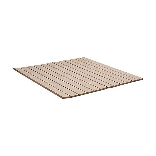 Outwater 4ft Wide x 8ft High x 5/32in Thick Unfinished Maple Veneer Flexible Decorative Wall Tambour Panel with 1in Slats – Flexible and Customizable for Interior Applications