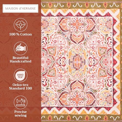 Maison d' Hermine Placemats Set of 4 Reusable 100% Cotton (13"x19")