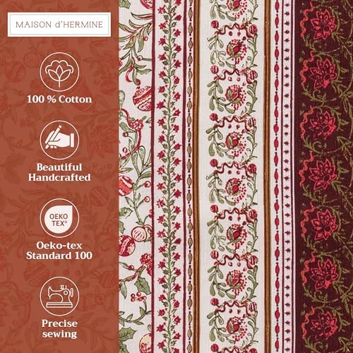 Maison d' Hermine Placemats Set of 4 Reusable 100% Cotton (13"x19")
