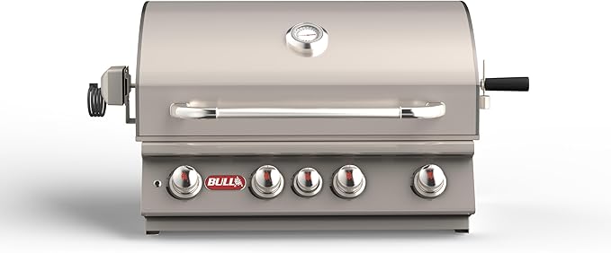Bull Outdoor Products Premium Outdoor Kitchen Bundle – Angus 75,000 BTU Built-In Grill Head, Double Drawer with Reveal, 38" Double Doors, Single Side Burner, 304 Stainless Steel – LP