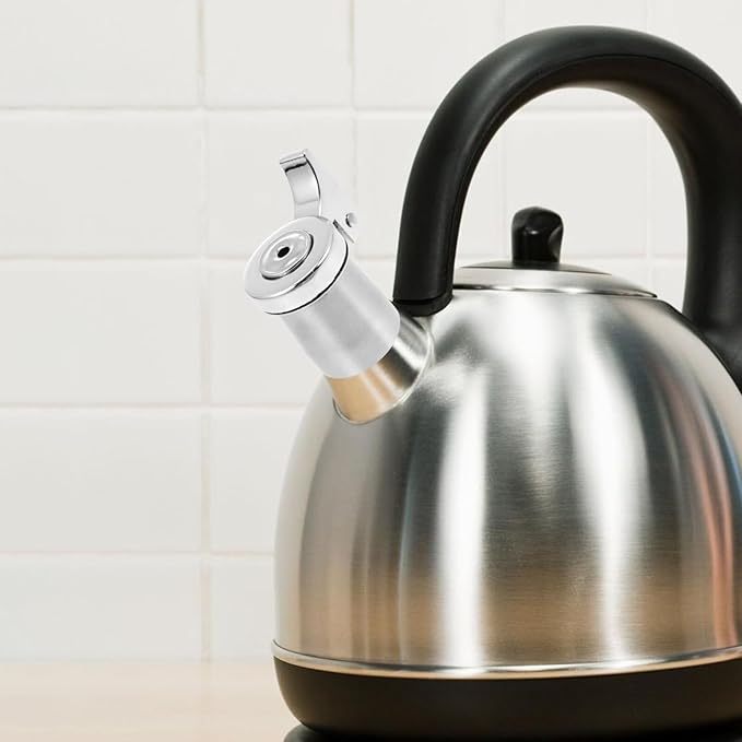 Stainless Steel Whistling Spout Replacement for Tea Kettles Loud Whistle Teapot Nozzle for Easy Boiling and Lightweight Kettle Accessory for Home Use (3.2 cm in diameter)
