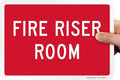 SmartSign "Fire Riser Room" Label | 7" x 10" Laminated Vinyl