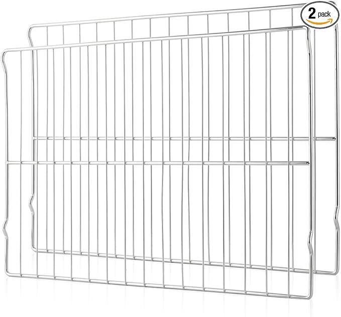 [Upgraded] Range Oven Rack WB48T10063 for GE/Kenmore Range Ovens, Rack-Flat, Replaces AP4538468, 1550790, AH2577619, EA2577619, 24'' Wide x16.9'' Deep (2 Pack)